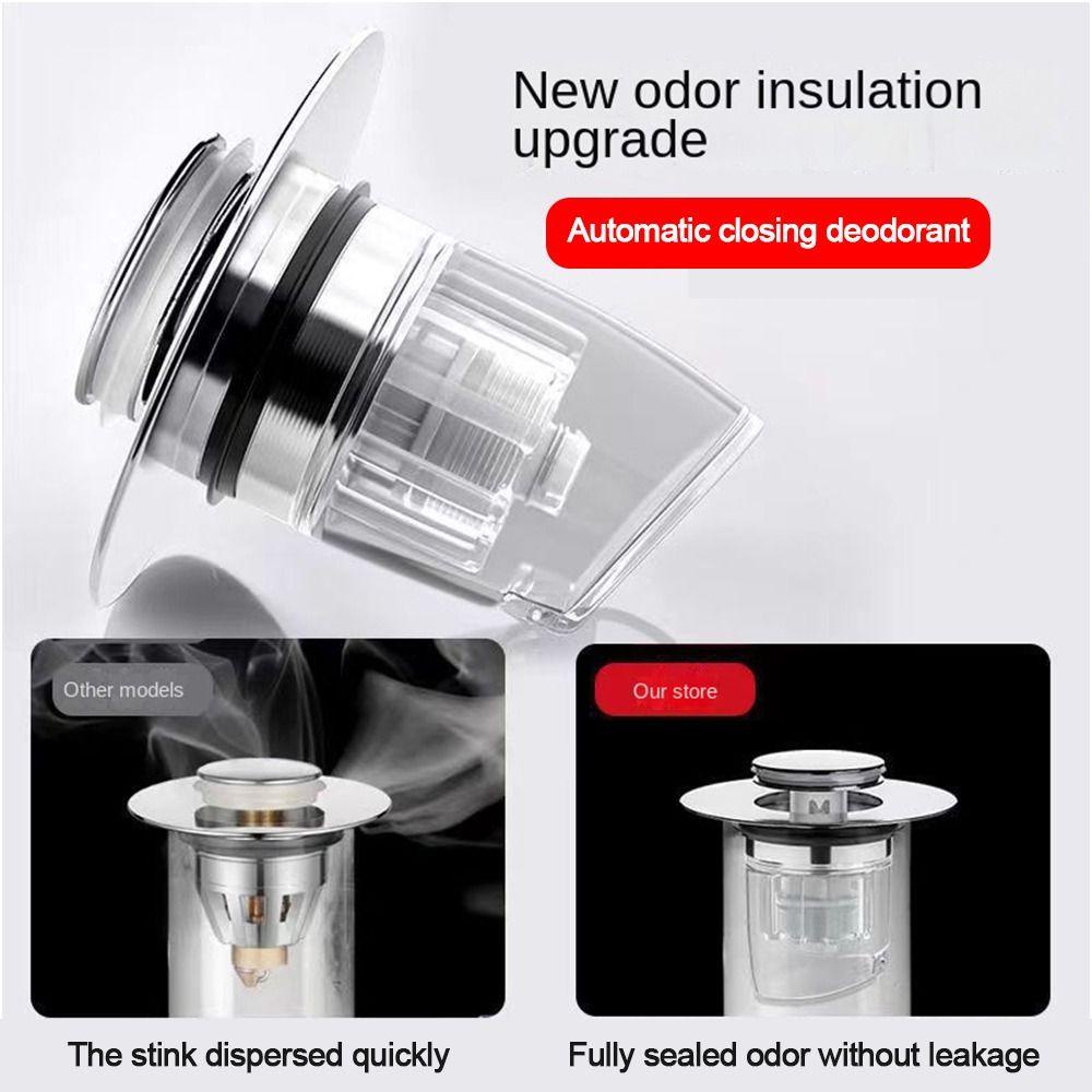 POPULAR Populer 2pcs Pop Up Drain Filter Aksesoris Hardware Wastafel Barth Tub Penggantian Clack Plug Baut Penangkap Rambut Wastafel Bounce Core