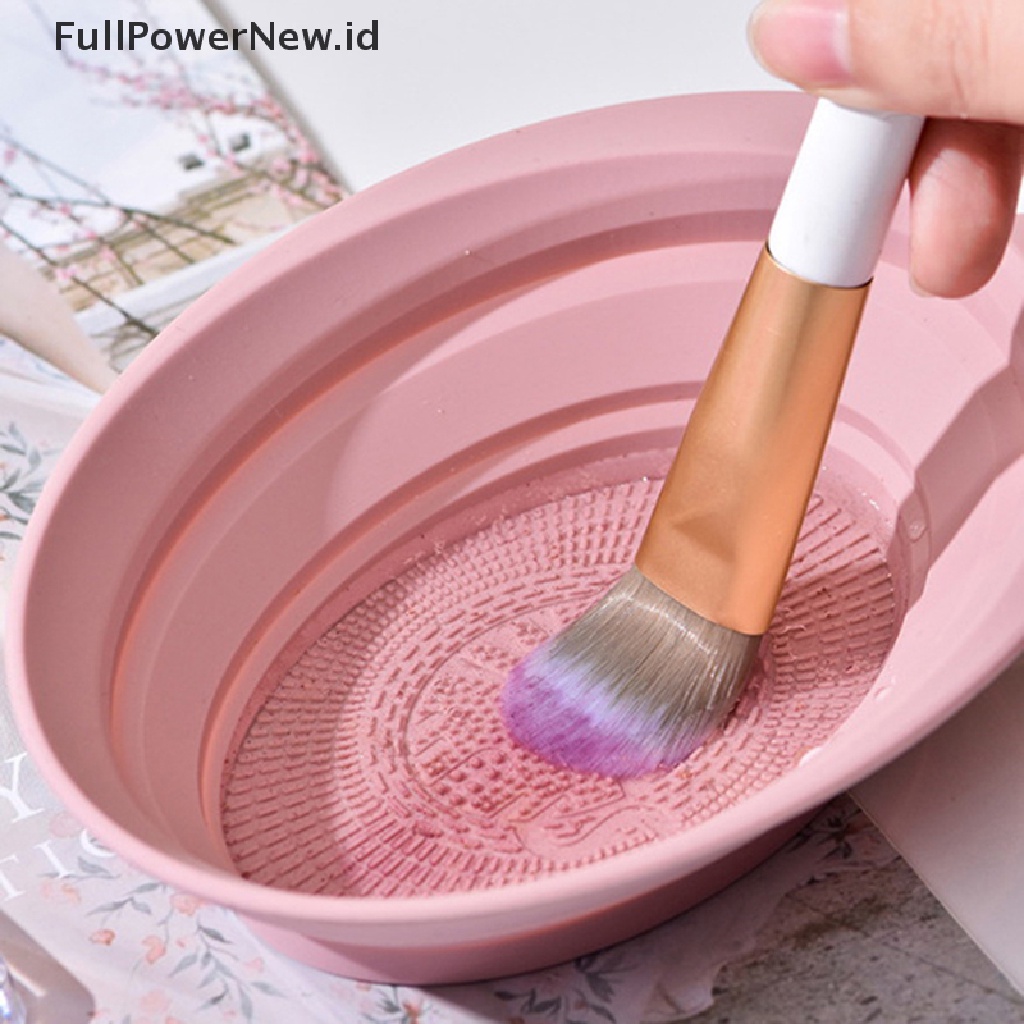 Power Silicone Makeup Brush Cleaner Alat Alas Pembersih Papan Scrubber Cuci Mangkok ID