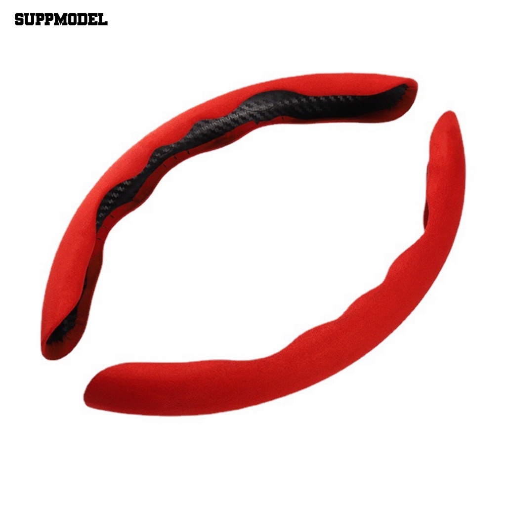Suppmodel 1pasang Empat Musim Steering Wheel Case Aksesoris Interior Auto Steering Wheel Protector Decor Breathable
