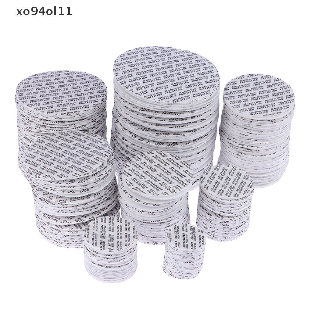 Xo 200Pcs Self-adhesive Foam Pressure Sensitive Seal Cap Lapisan Tamper Resistant Seal Liner Untuk Kosmetik Jar Botol Pot 20MM-82MM OL