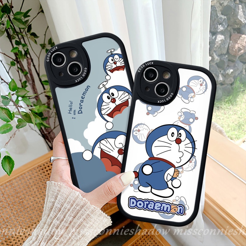 Casing Ponsel Pasangan Untuk Infinix Smart5 6 Hot 10s 11 11s 10 Lite 10T Hot9 10 Play 10T 11 10s 11s Note8 Kartun Doraemon Kucing Lucu Lembut Tpu Penutup Belakang