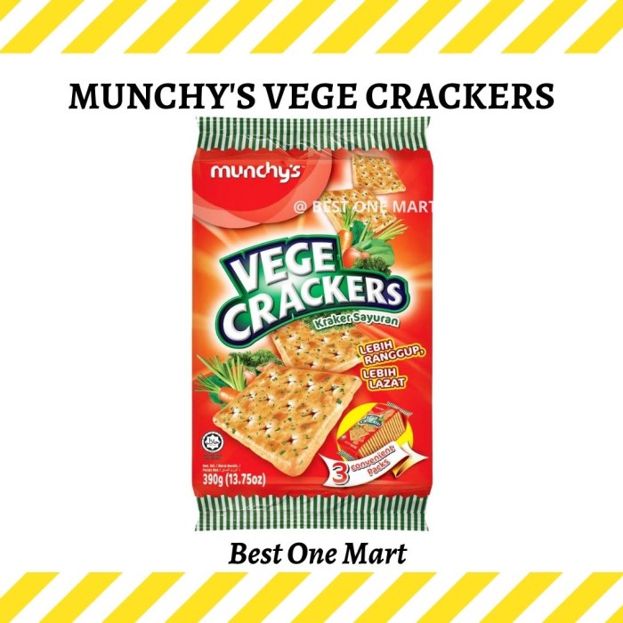 

Munchy's Vege Crackers / Biskuit Munchys Rasa Sayur Vegetable 380 g