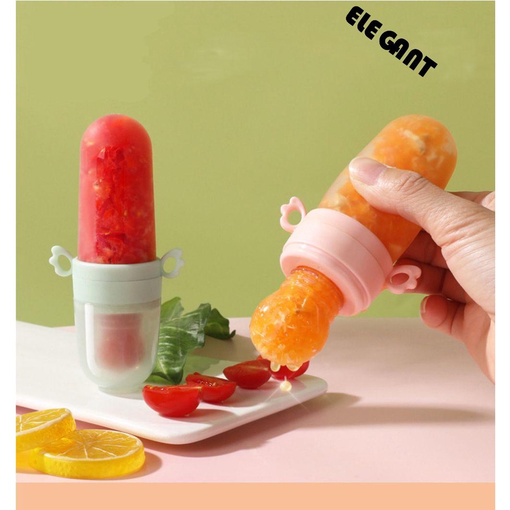 [Elegan] Botol Susu Bayi Aman Anak Tempel Makan Bayi Hadiah Silicone Child Utensil Newborn Child Nipple