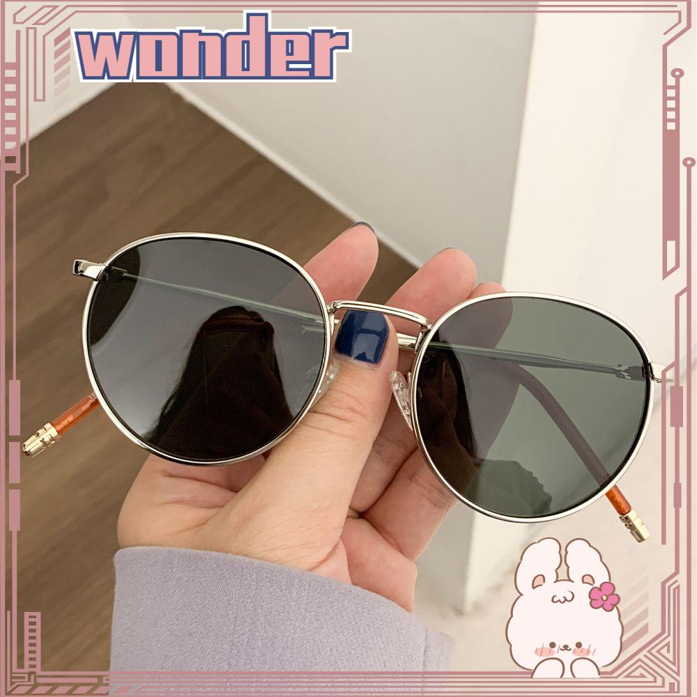 Wonder Women Men Sunglasses Kacamata Bingkai Logam Hip Hop Kacamata Wanita