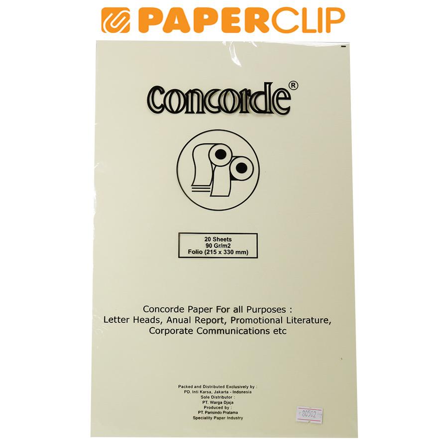 

KERTAS CONCORDE 80502 90G F4 ISI 20