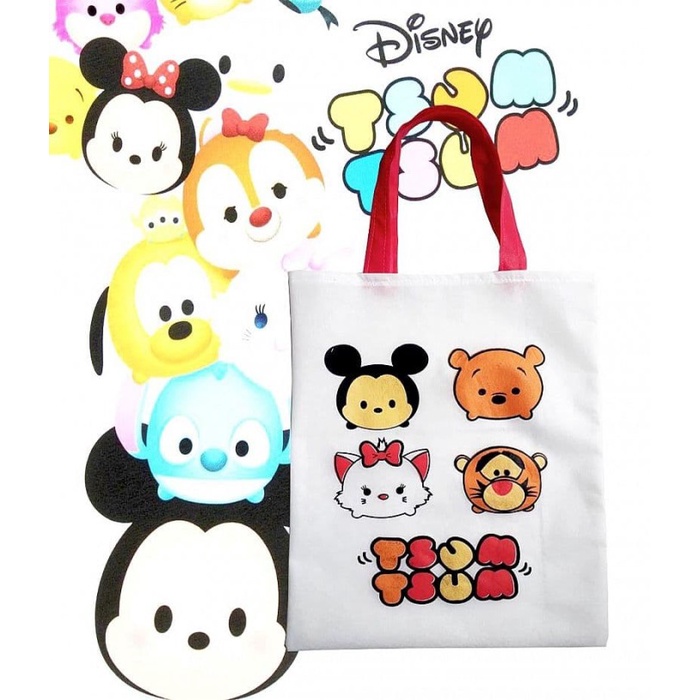

Goodie Bag Tsum Tsum Disney Tas Ultah Anak Motif Kartun Lucu Karakter