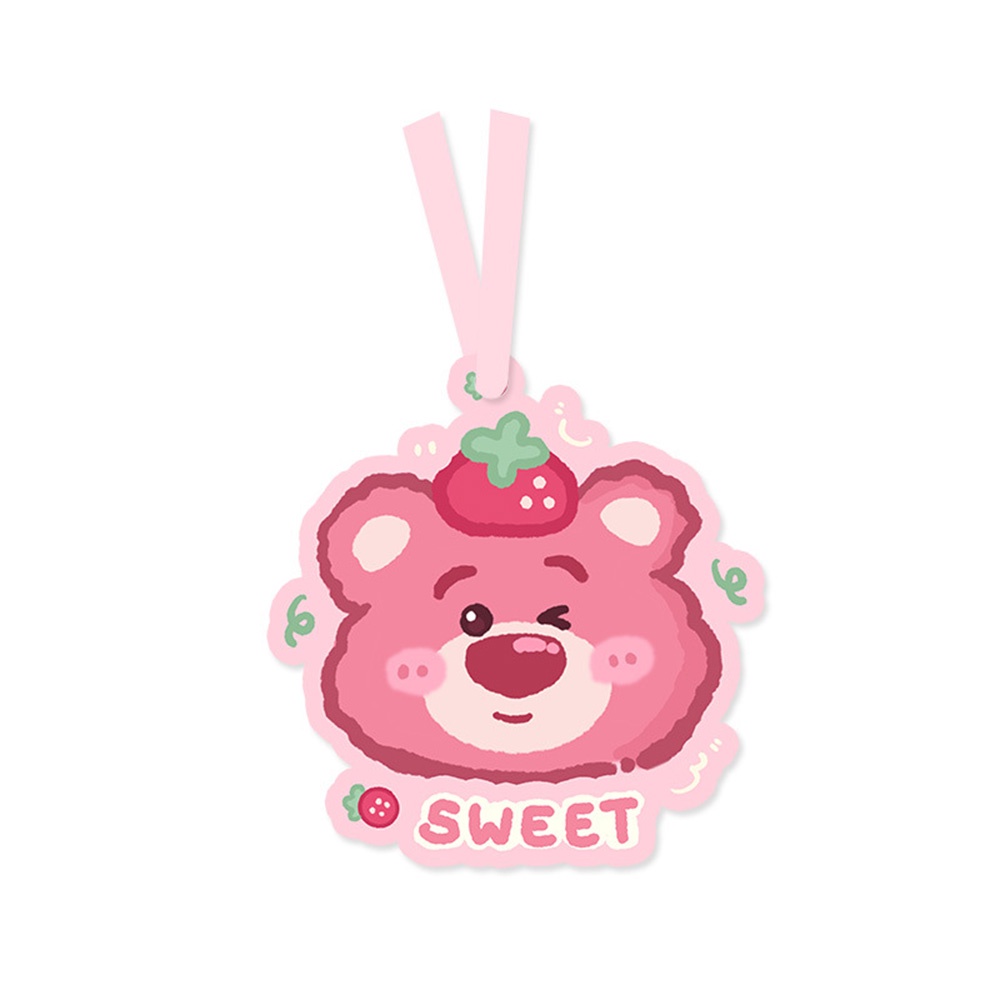 5pc Parfum Mobil Kartun Lucu Slice Strawberry Bear Pacha Anjing Mobil Interior Dekorasi Liontin Kreatif Rumah Lemari Sachet
