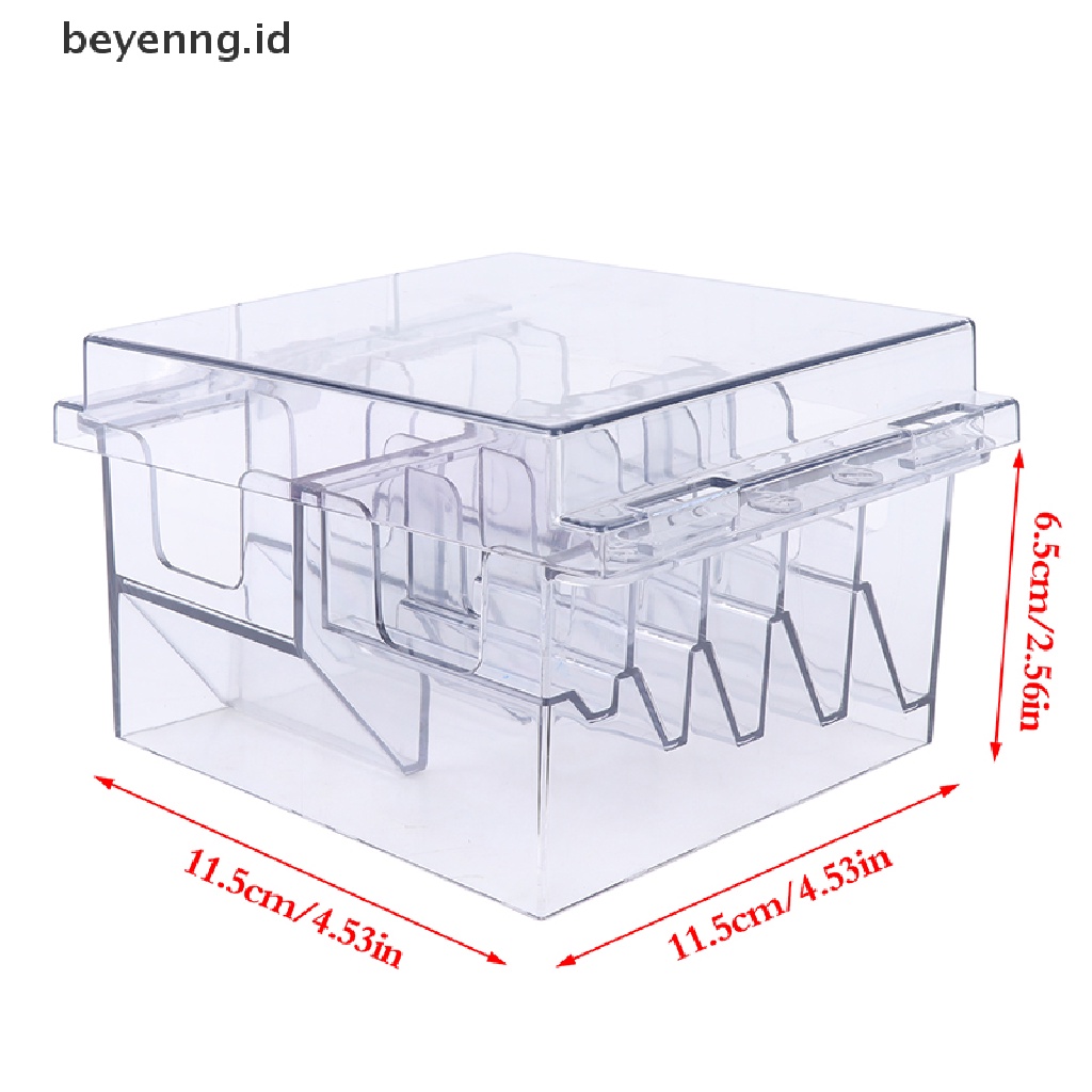 Beyen Organizer Pisau Plastik Untuk Penyimpanan 8mata Pisau Case Rak Clipper Sisir Holder Tool ID