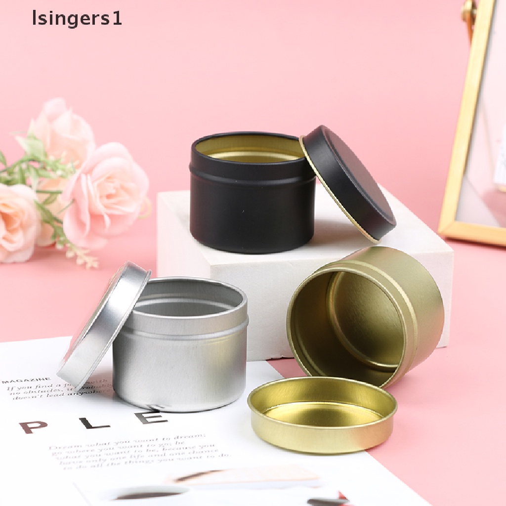 [lsingers1] Toples 2Oz Aluminium Kaleng Wadah Sample Kosmetik Penyimpanan Pot Kotak Cincin Butik