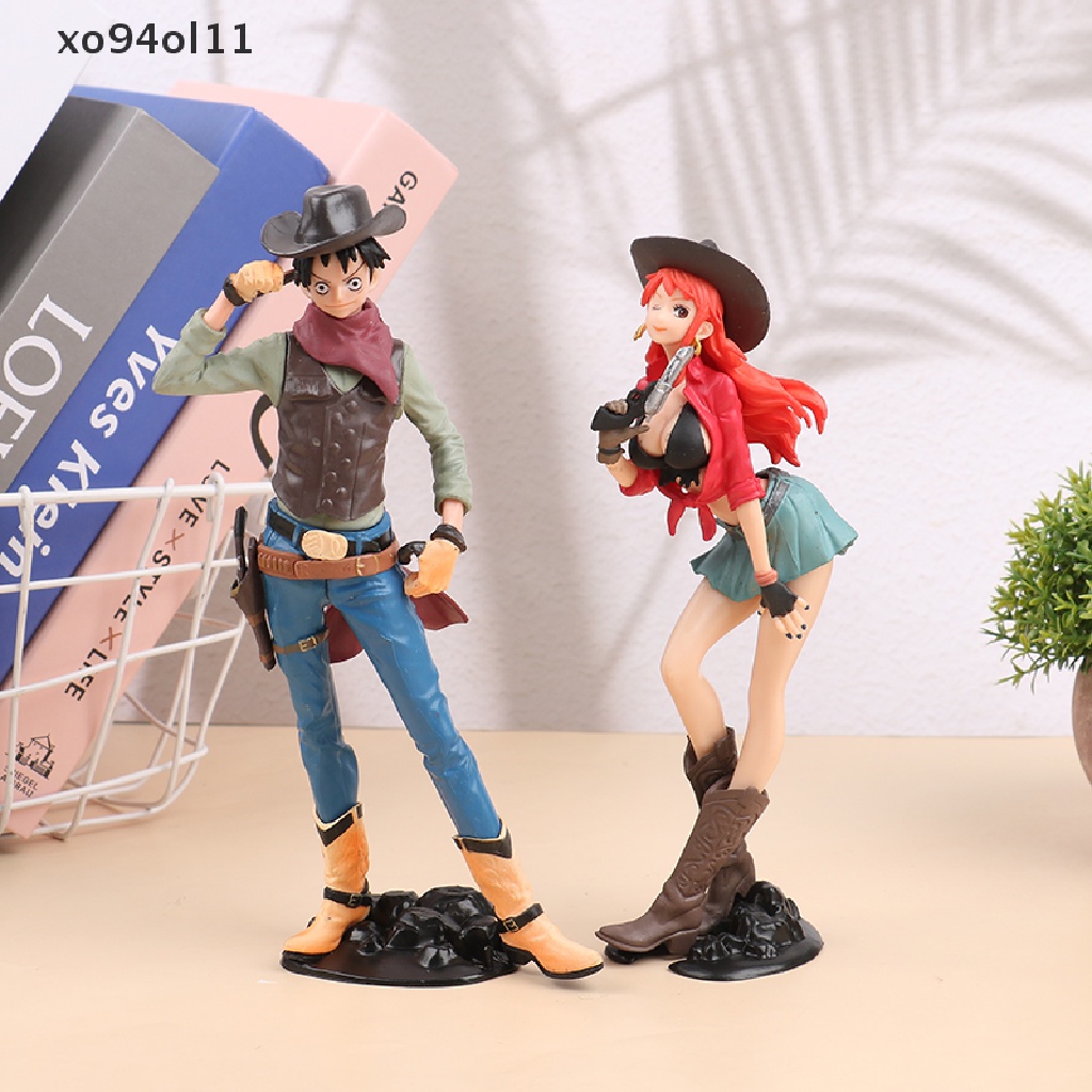 Xo Luffy Figure Treasure Cruise World Journey Koboi Luffy Nami Model Patung Mainan OL