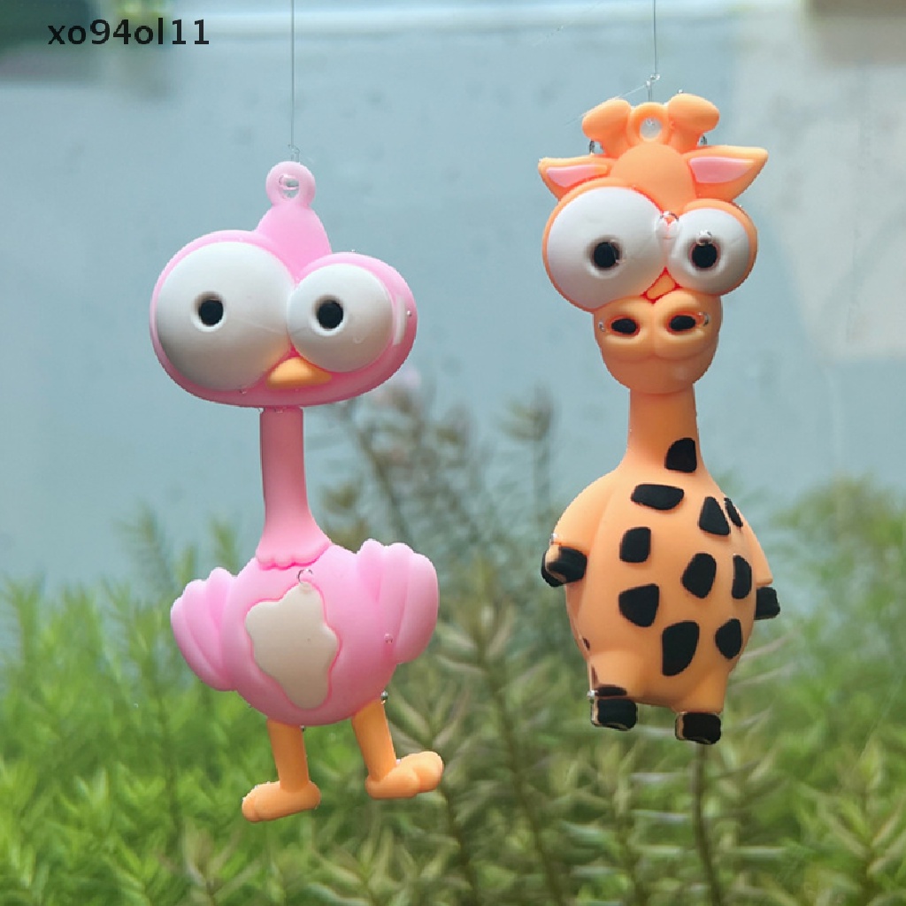 Xo Floag Ikan Dekorasi Ornamen Hewan Jerapah Zebra Singa Flamingo Aquarium Liontin Kecil Kreatif Lansekap Craft Pendant OL