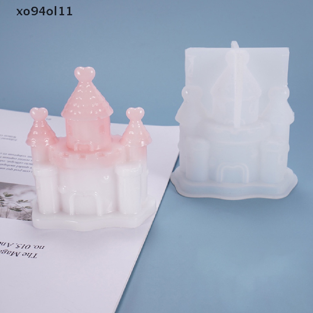 Xo Castle Cetakan Silikon Villa Rumah Natal UV Epoxy Resin Mold Untuk Kerajinan Tangan DIY OL