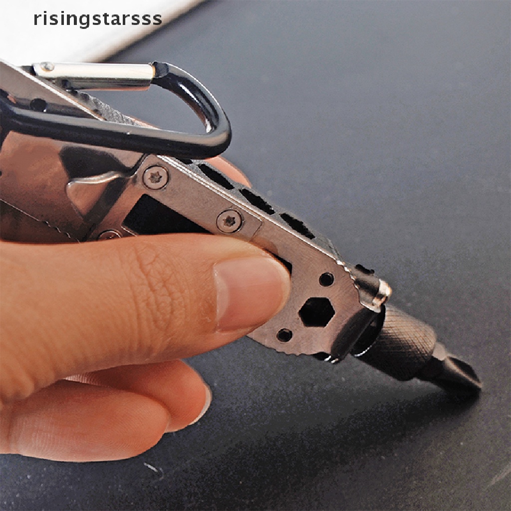 Rsid Span-new Gantungan Kunci Mini al Outdoor Portable Stainless Steel Pocket Tools Jelly