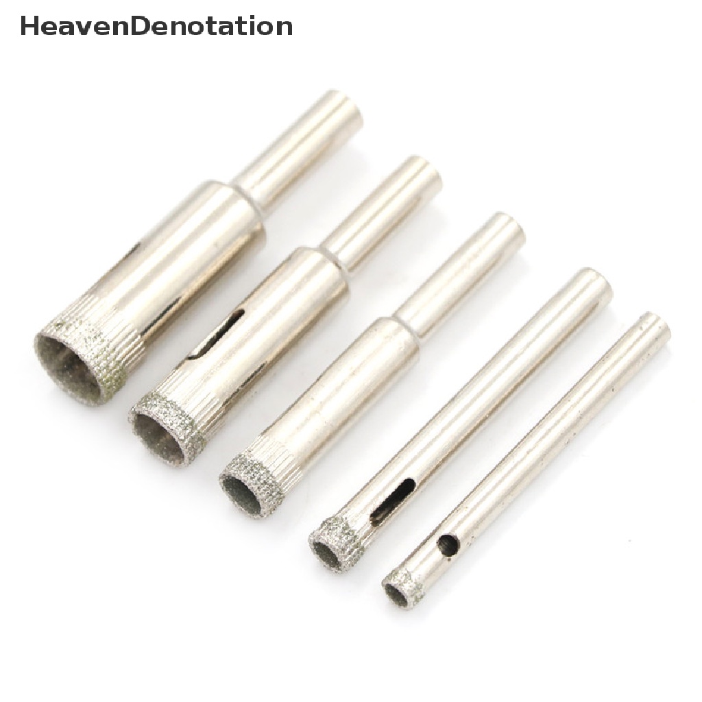 [HeavenDenotation] 5pcs Mata Bor Hole Saw Diamond Untuk Kaca Pemotong Keramik Ubin 5-12mm HDV