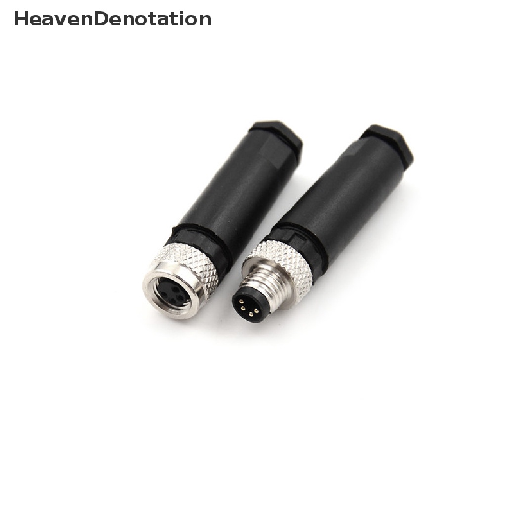 [HeavenDenotation] Konektor Sensor M8 Male Female Skrup Ulir Plug Coupling 3kabel 4pin A type HDV