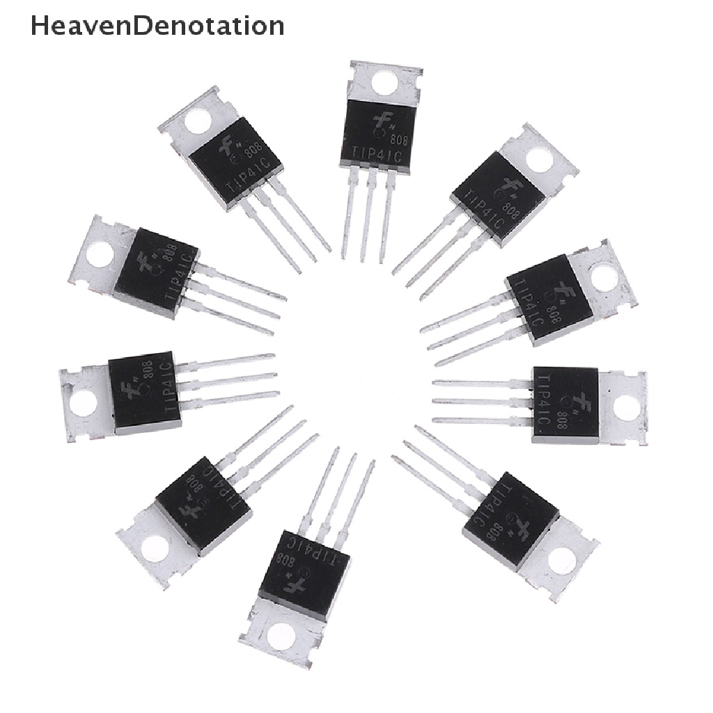 [HeavenDenotation] 10pcs TIP41C TIP41 NPN transistor TO-220 Baru Dan Berkualitas Tinggi HDV