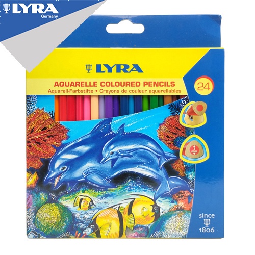 

LYRA Acquarell Color Pencil Pensil Warna Watercolor 24 Warna Kemasan Box