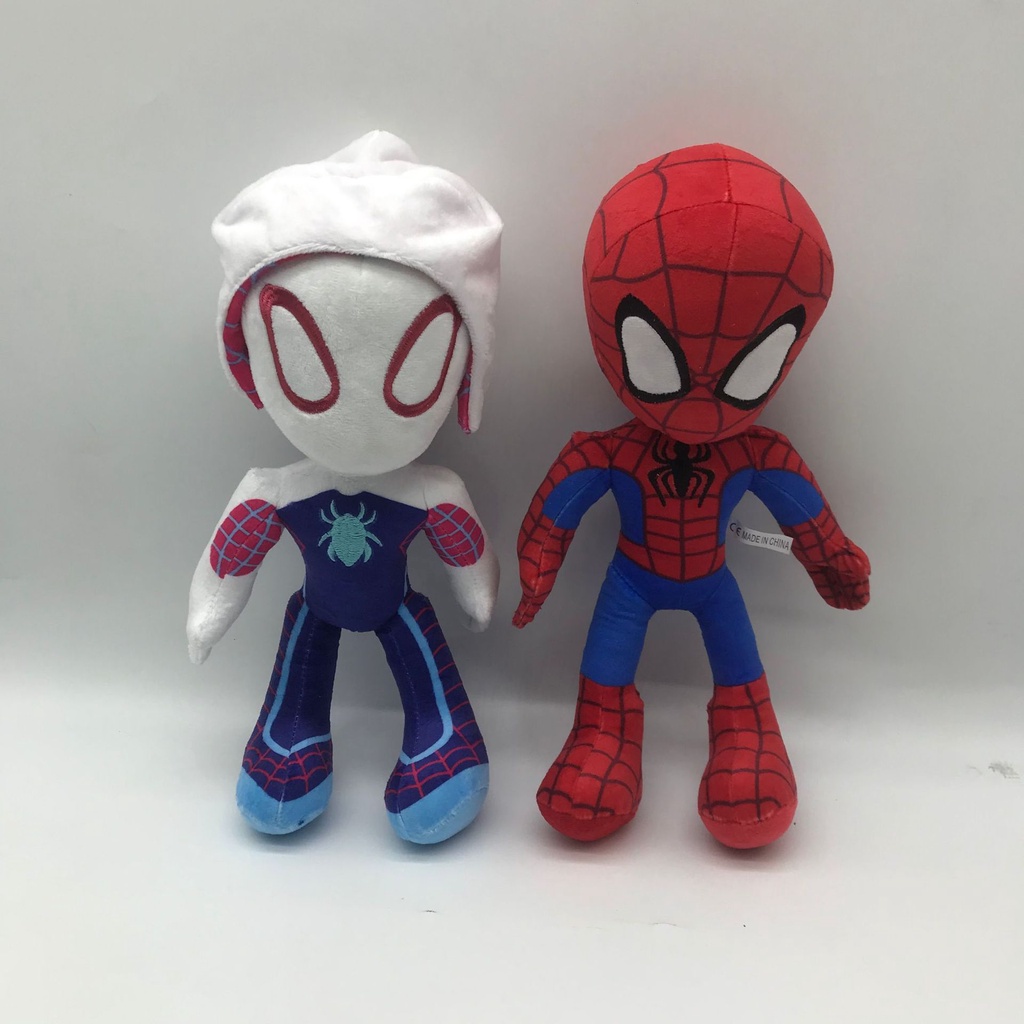 Marvel Spiderman Plush Toy Avengers Boneka Lembut Super Hero Spider Man Mainan Mewah Boneka Film Untuk Anak-Anak Laki-Laki