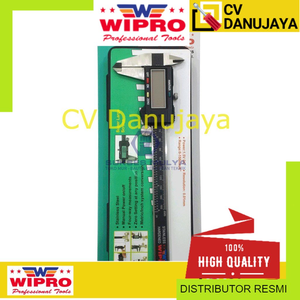 WIPRO WP-150B Sketmat Digital / Jangka Sorong Digital / Vernier Caliper Wipro