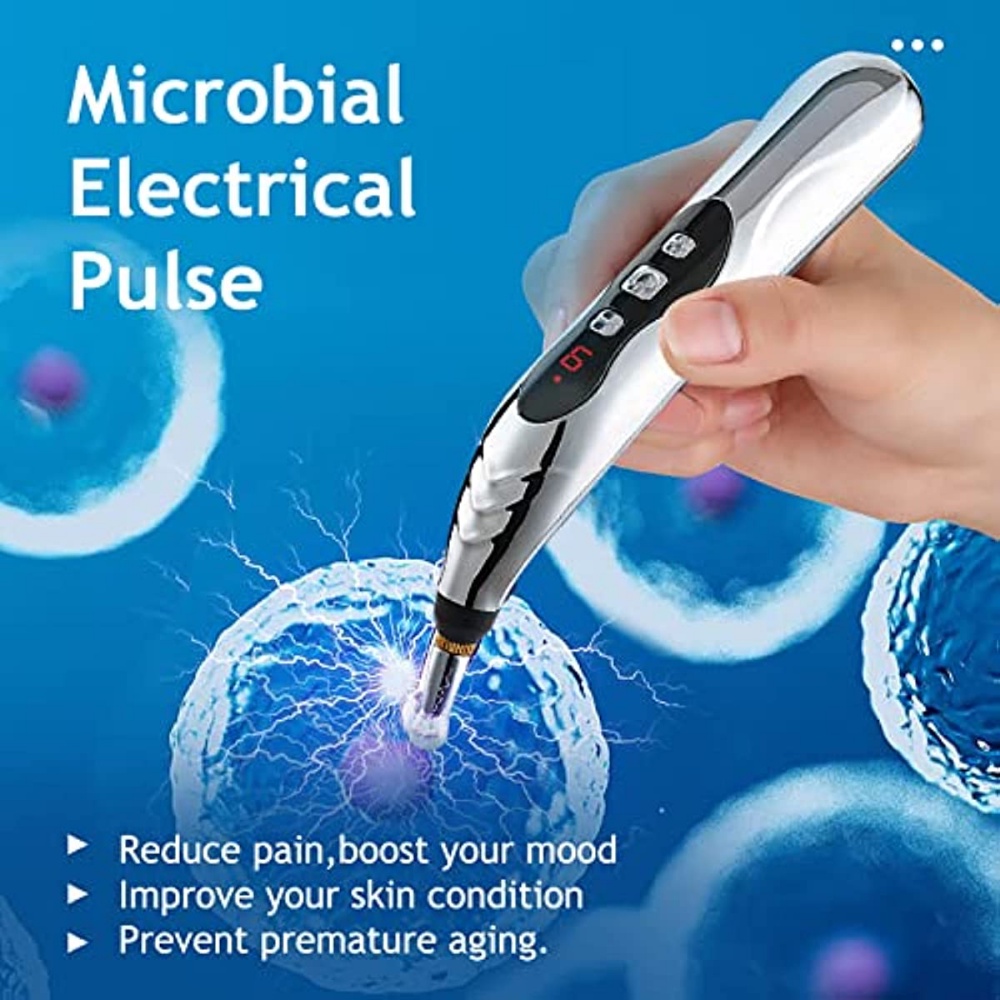 Salorie 5in1 USB Rechargeable Elektrik Pulse Energy Pen Relief Pain Alat Latihan Olahraga