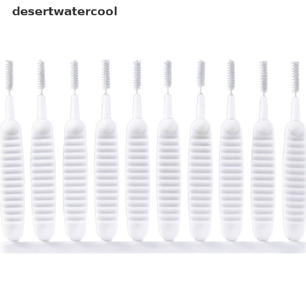 Deid 10pcs/set Kepala Shower Sikat Kecil Teko Nozzle Kettle Spout Brush Micro Brush Martijn