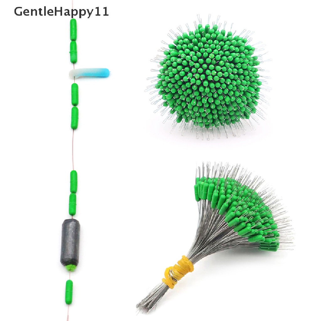 Gentlehappy 300pcs/Pack Bobber Pancing Oval Hitam Silicon Stopper Space Bean Connector Fishing Line Resistance Aksesoris Pancing id