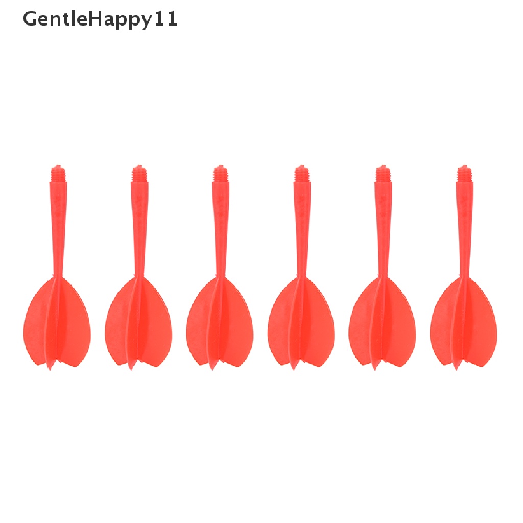 Gentlehappy 30pcs ABS Multicolor Plastik Tahan Lama Darts Shaft Flight Set Anak Panah Pengganti id