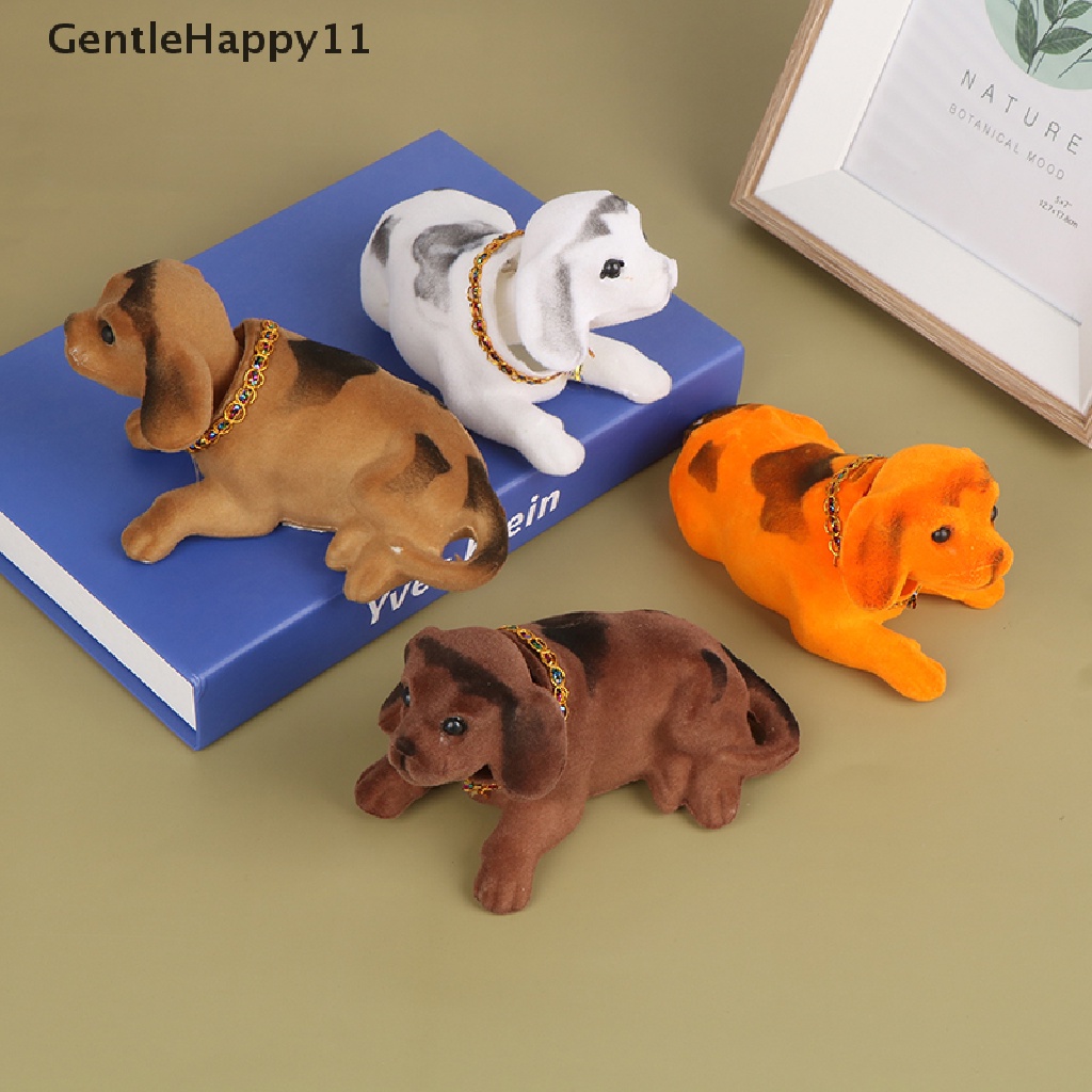 Gentlehappy Ornamen Mobil Goyang Kepala Anjing Mobil Dashboard Mainan Nodding Puppy Auto Interior id