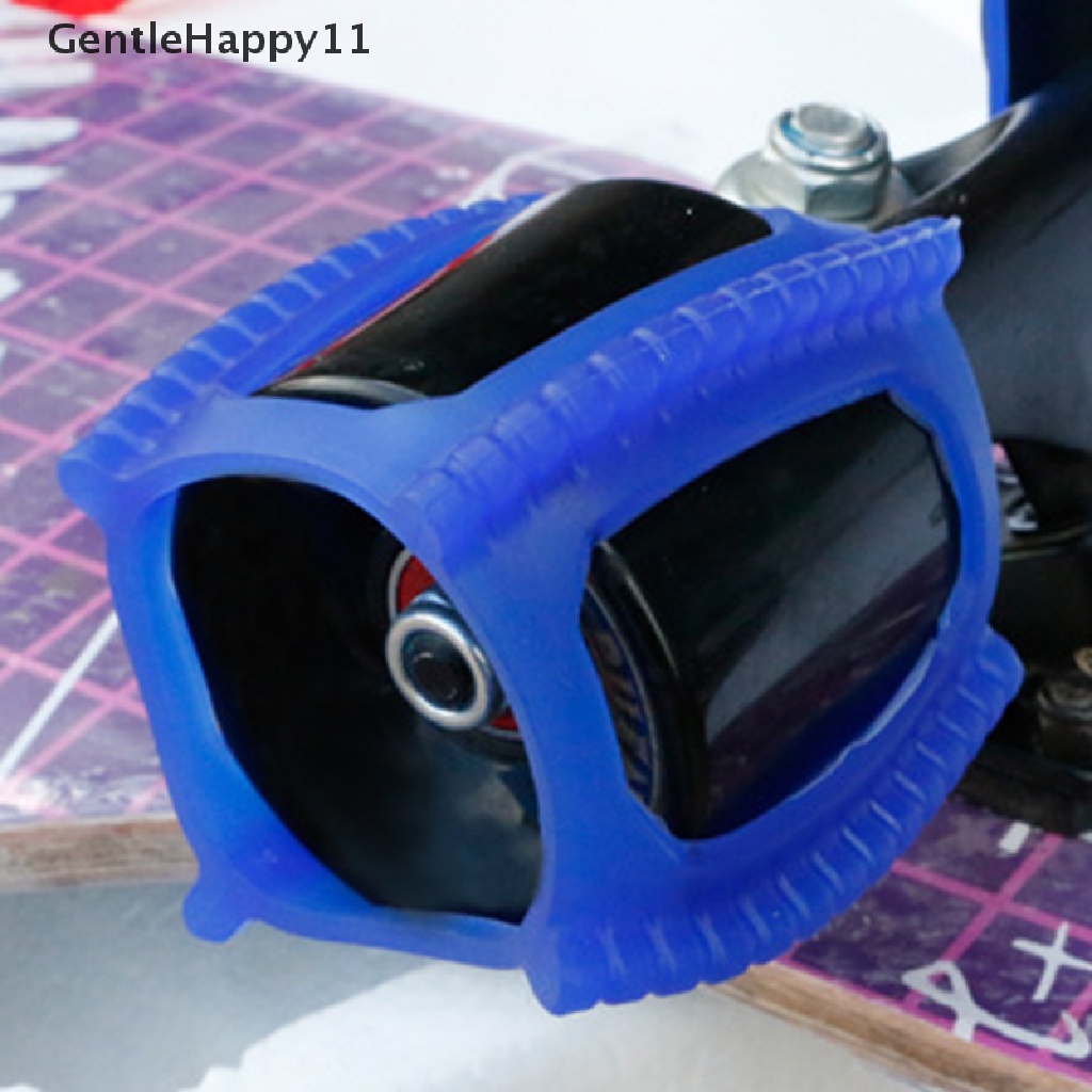 Gentlehappy 4pcsSkateboard Assisted Dolphin Jumping Artefak Skateboard Penutup Roda Penahan id