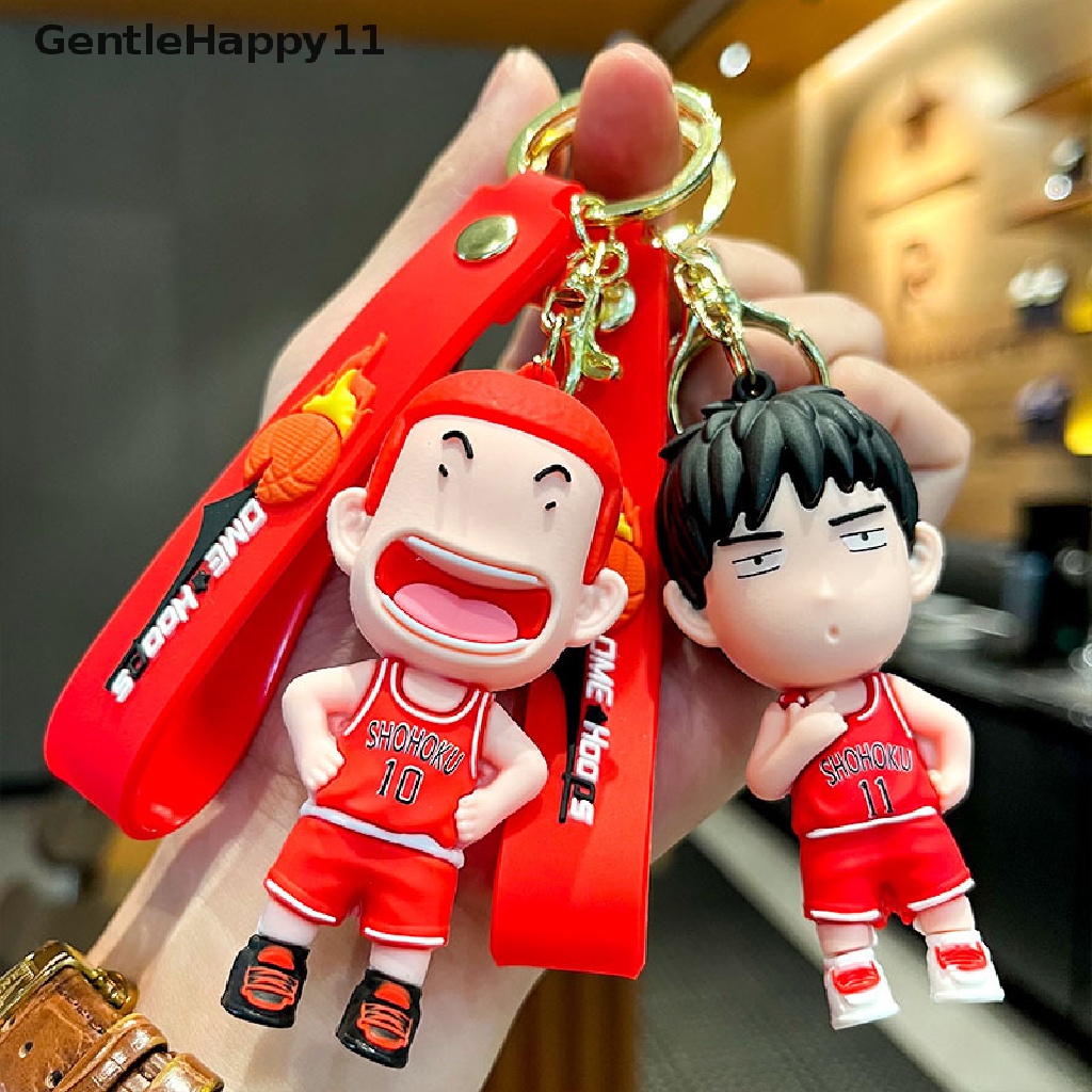 Gentlehappy Anime SLAM DUNK Gantungan Kunci Boneka Liontin Key Ring Ransel Hiasan Aksesoris id