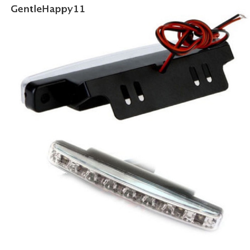 Gentlehappy Lampu Mobil 8led DRL Fog Driving Daylight Siang Berjalan Lampu Putih id