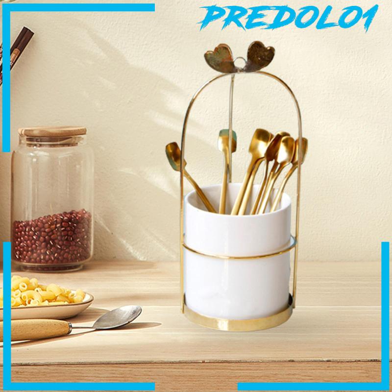 [Predolo1] Utensil Caddy Tongs Whisks Forks Utensil Holder Untuk Dapur Rumah Tangga