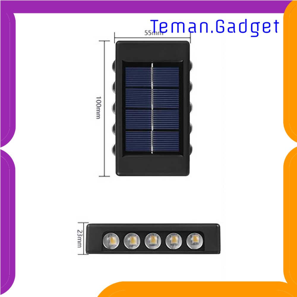 TG - LMP HOLIDAY Lampu Dinding Solar Outdoor Modern IP65 600mAh Warm White - H6