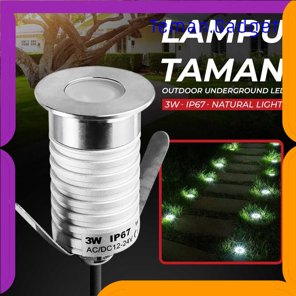 TG - LMP DEASHION Lampu Taman Outdoor LED Underground 3W IP67 Natural Light - FW001