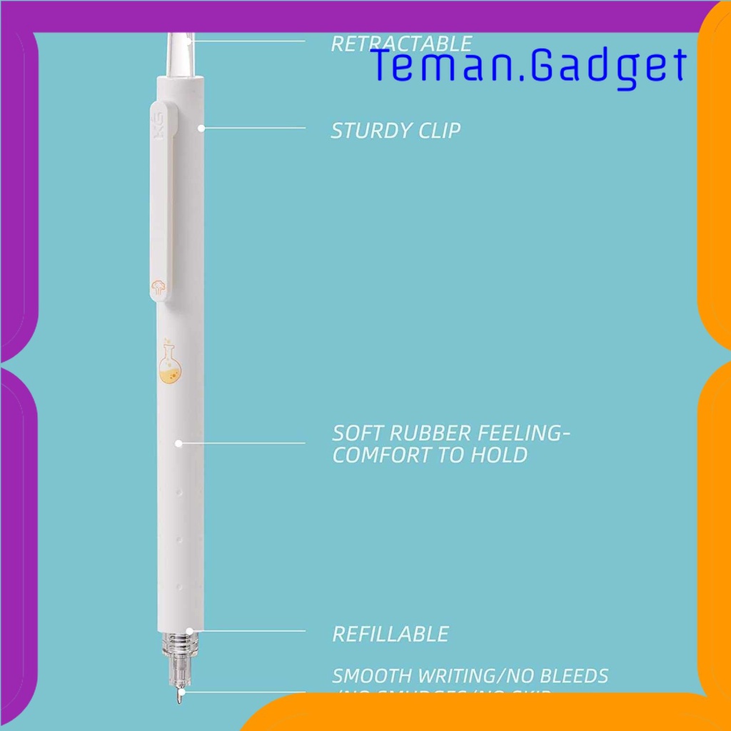 TG - ATK KACO GREEN ROCKET Pena Pulpen Gel 0.5mm Tinta Hitam 4 PCS - K1028