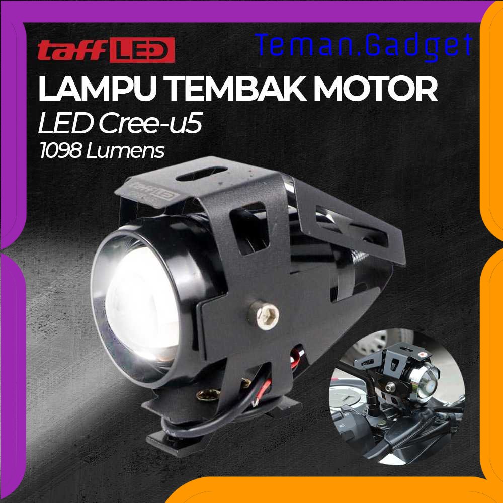 TG - OTO TaffLED Lampu Tembak Motor Transformer LED Cree U5 1098lm Cool White - U5