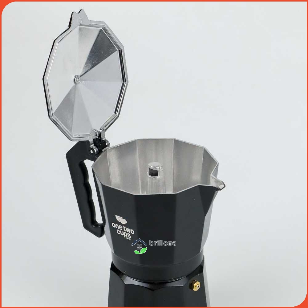 One Two Cups Espresso Coffee Maker Moka Pot Teko Stovetop Filter - MX001