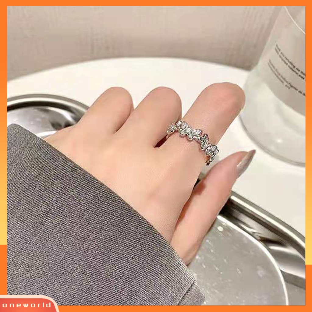 [EONE] Cincin Jari Butterfly Opening Jewelry Cincin Adjustable Gaya Korea Untuk Tunangan