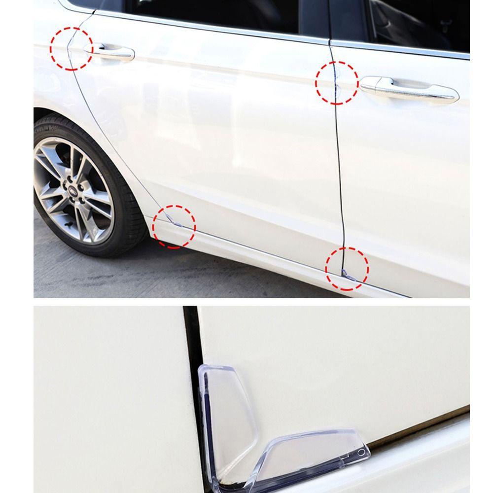 POPULAR 4pcs Stiker Mobil Universal Anti-Tabrakan Lis Molding Strip Perlindungan Mobil