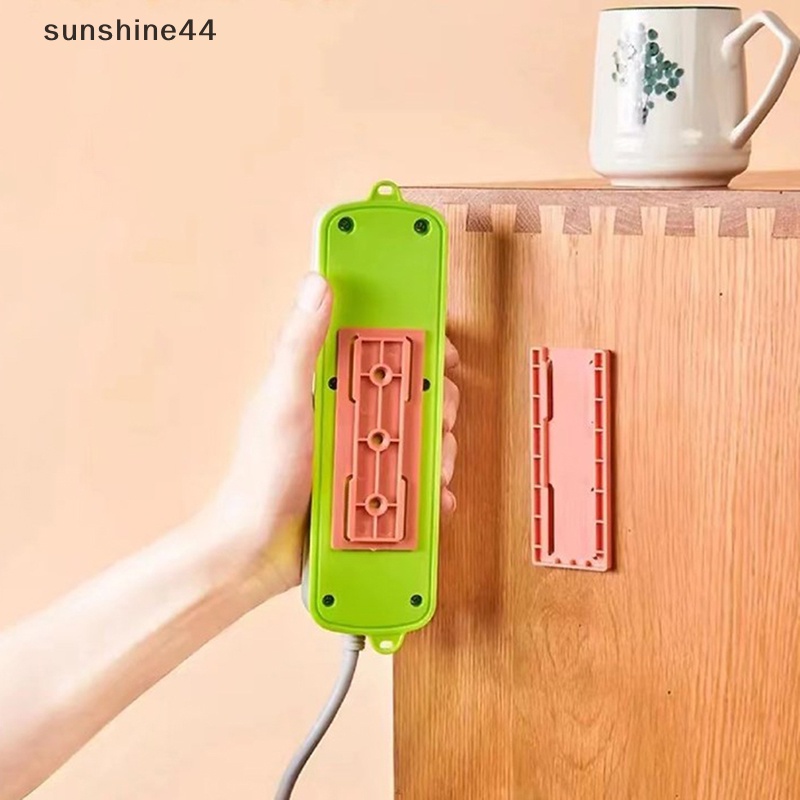 Sunshine Stop Kontak Tempel Dinding Holder Socket Plug Fixer Kabel Kawat Organizer Rak ID