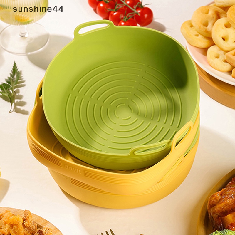 Sunshine 1PCS Reusable Air Fryer Silicone Pot Oven Baking Tray Untuk Pizza Air Fryer ID