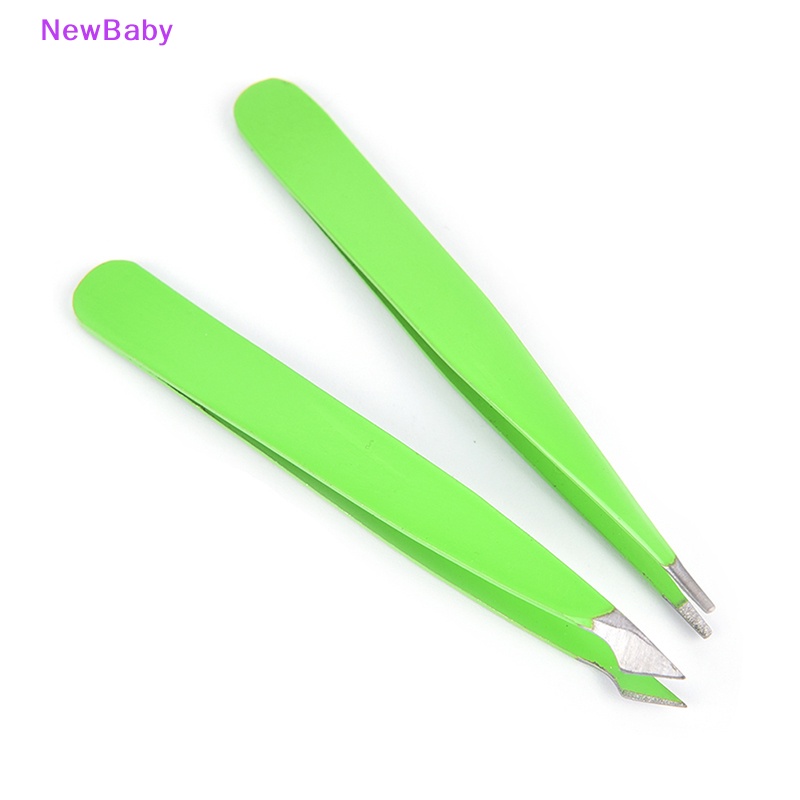 Newbaby 2Pcs/Set Green Hair Removal Penjepit Alis Penjepit Alis Mata Klip Alat Makeup Kecantikan ID