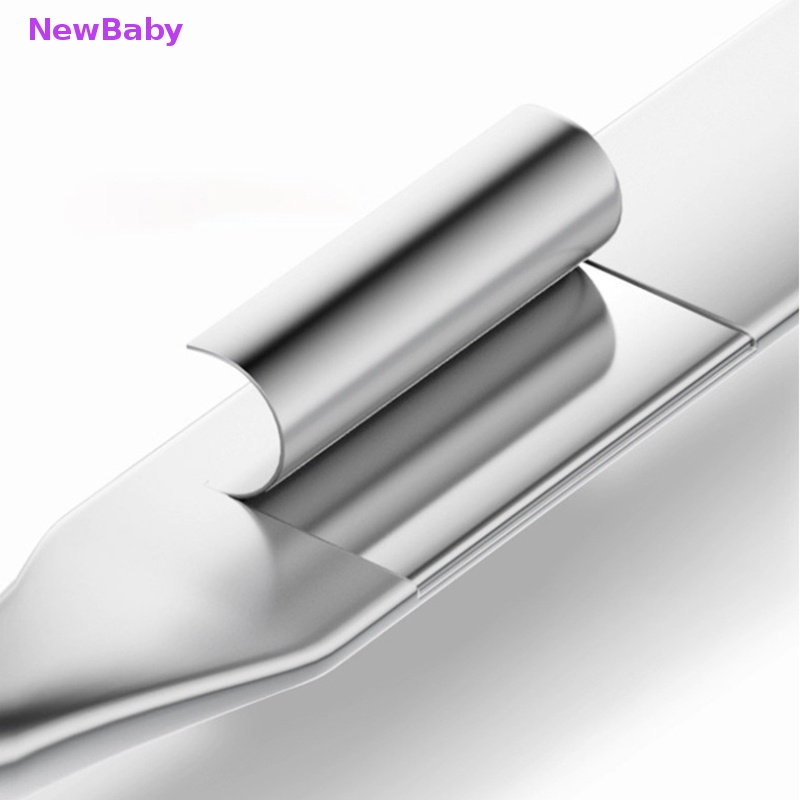 Newbaby 1PCS Kepala Ganda Alat Spatula Pencampur Makeup Kosmetik Bahan Stainless Steel Untuk Palet ID