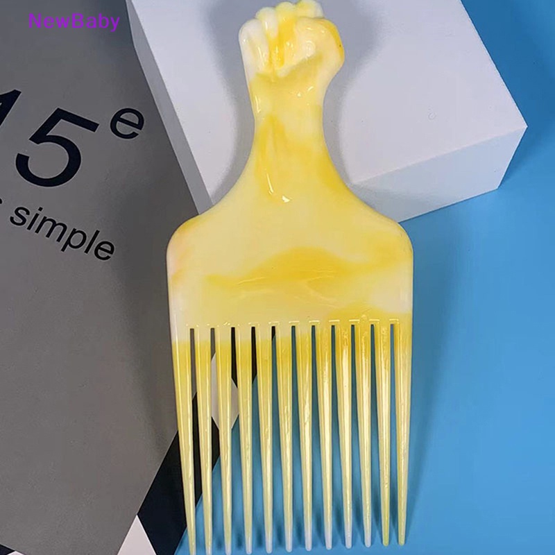 Newbaby Sikat Gigi Lebar Pick Comb Garpu Hairbrush Insert Comb Alat Styling Rambut Plastik ID