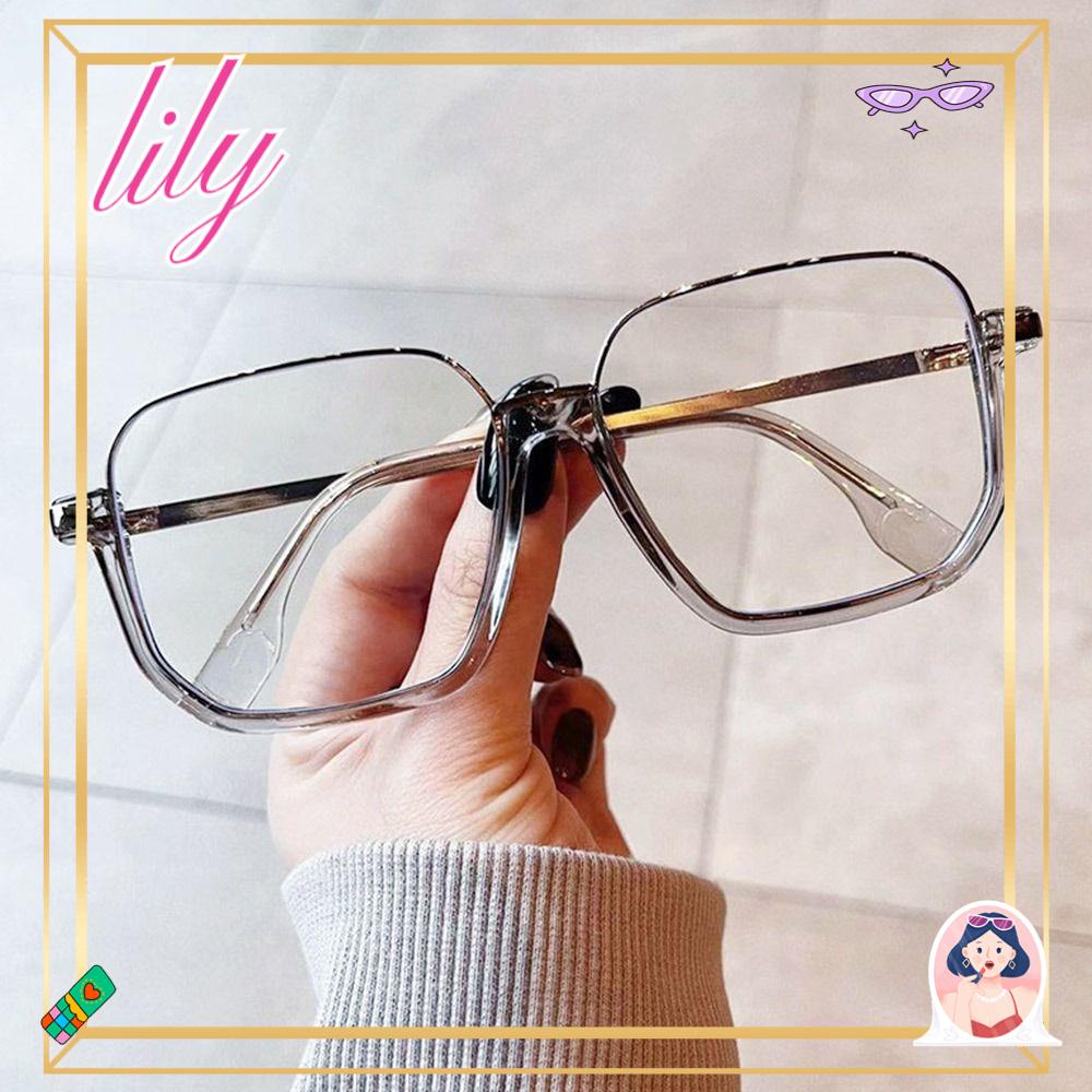 Lily Kacamata Anti-Biru Cahaya Pria Wanita Portable Tahan Lama Ultra Ringan Frame