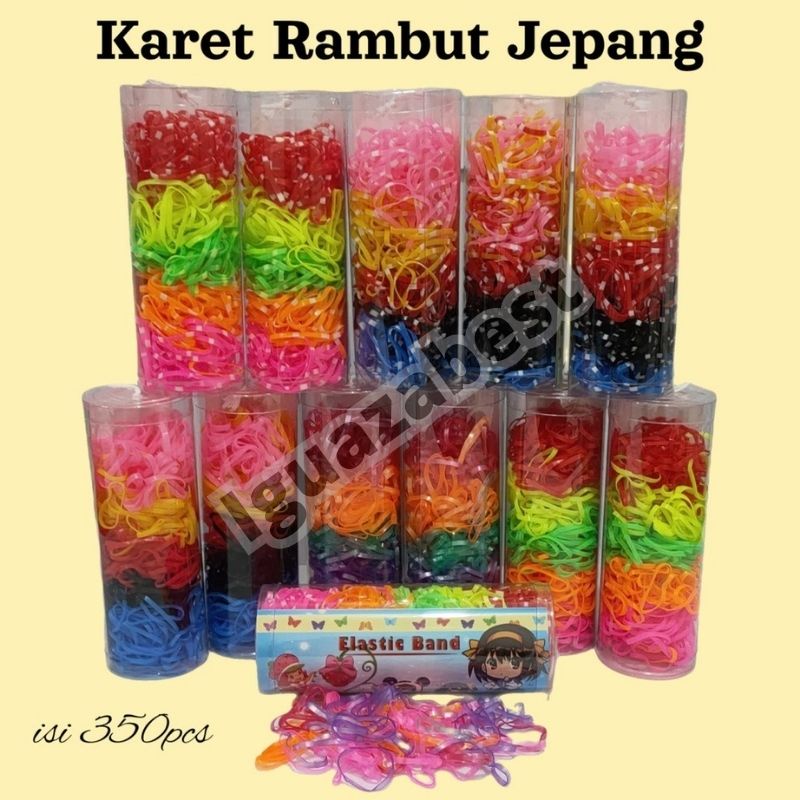 Karet Ikat Rambut Karet Jepang Tabung Ikat Rambut Karet