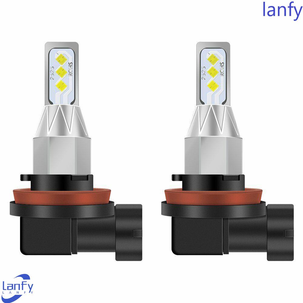 Lanfy Lampu Mobil LED Headlight Aluminium Alloy 80W Mini Headlight kit kit Konversi Auto Driving Lamp 360derajat Bola Dunia Lampu