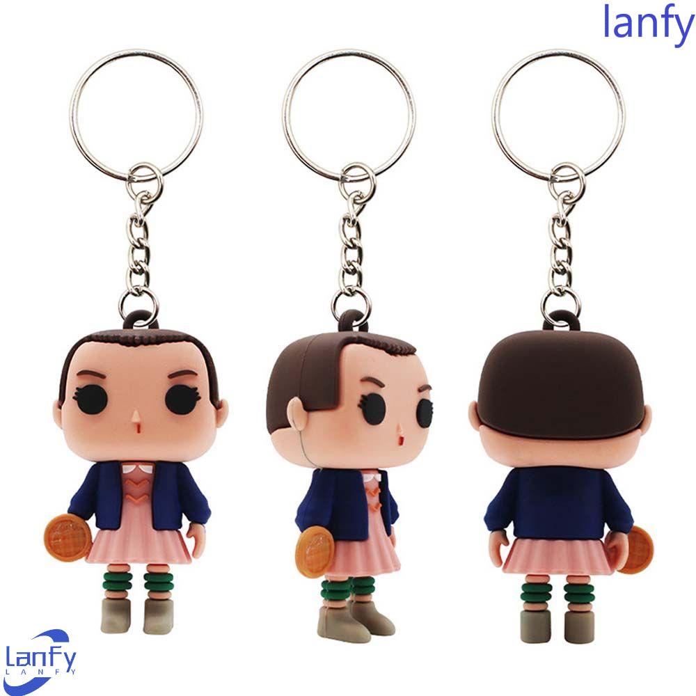 Lanfy Stranger Things Anime Anak Hadiah Animasi Peripheral Action Figure Anime Mainan Perhiasan Stuff Gantungan Kunci