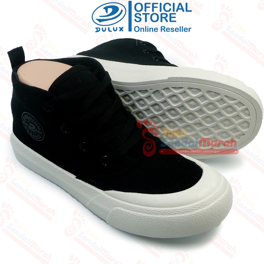 Toko Sendal Murah - Sepatu Anak Remaja Uk 32 - 36 / Sepatu Model Kekinian Trendy / Sepatu Casual Tinggi Kanvas / Sepatu Anak Warna Hitam [Toko Sendal Murah BX 5008 C]