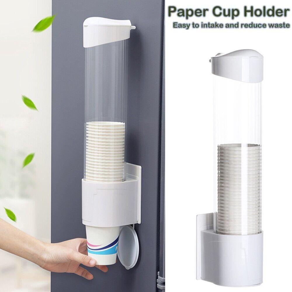 TOP Dispenser Gelas Kertas Disposable Dust-proof No Punching Cup Rack